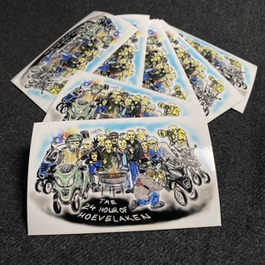 Sticker met tekening / Aufkleber mit Zeichnung / Sticker with drawing